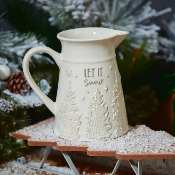 “Let it snow” Christmas Ceramic Jug